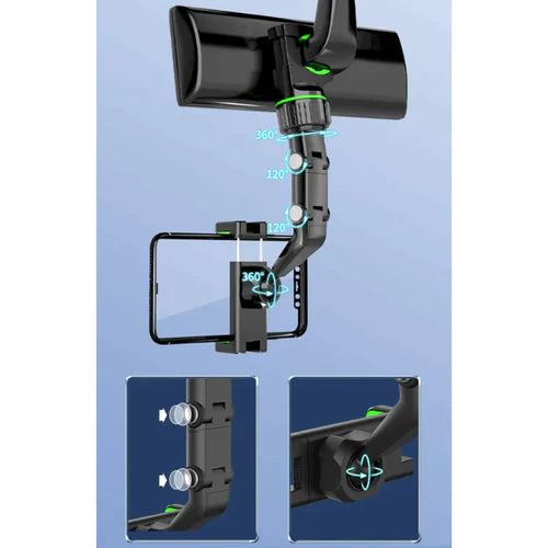 Soporte para celular con brazo articulado y ajuste giratorio