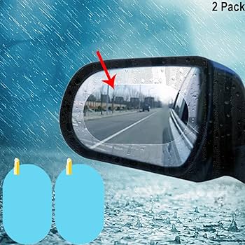 Pack de 2 láminas antiempañantes para espejos laterales de auto
