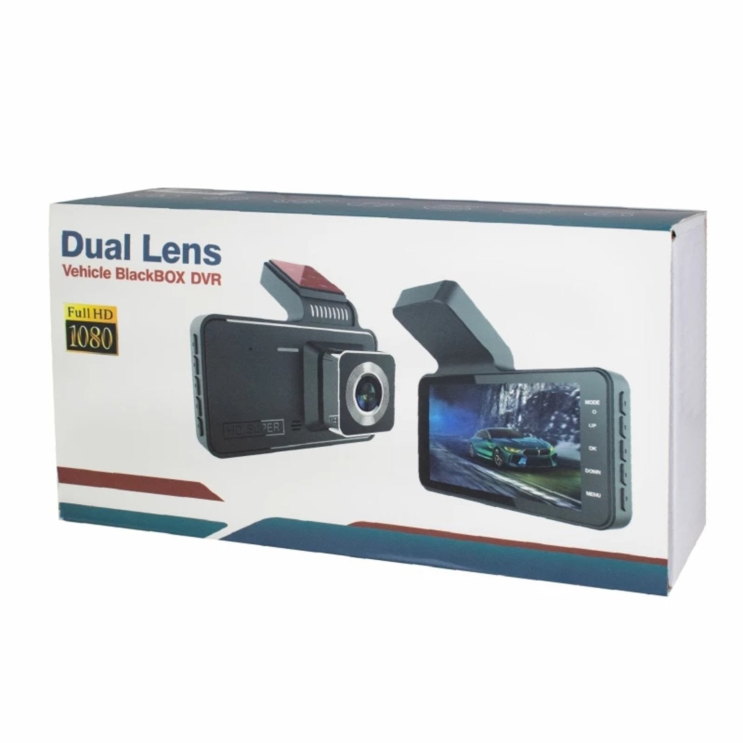Dashcam 1080P con cámara de retroceso